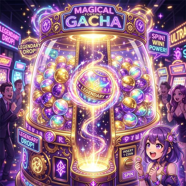 Máy nổ Gacha rực rỡ và đầy cám dỗ