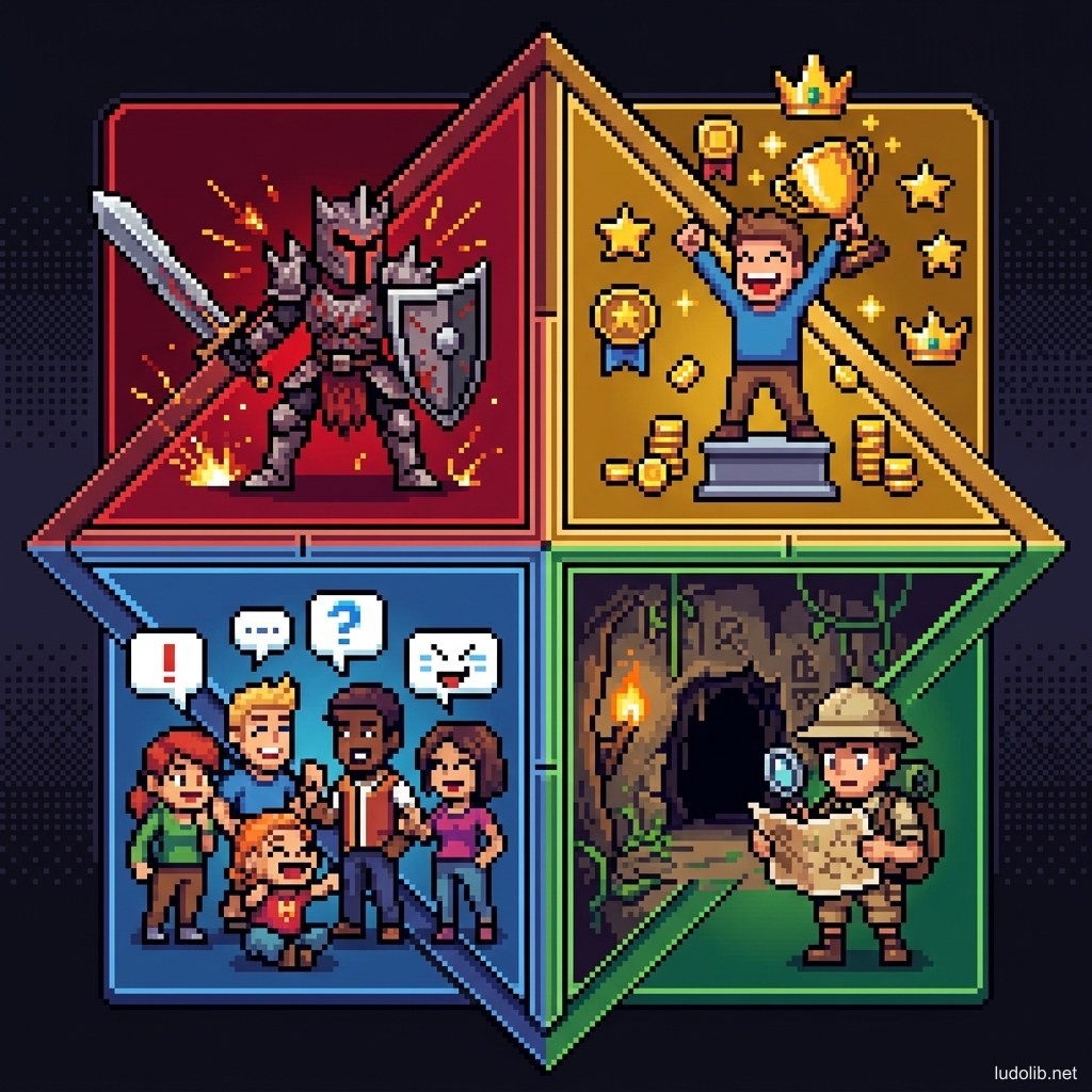 Bartle's Player Types Illustration