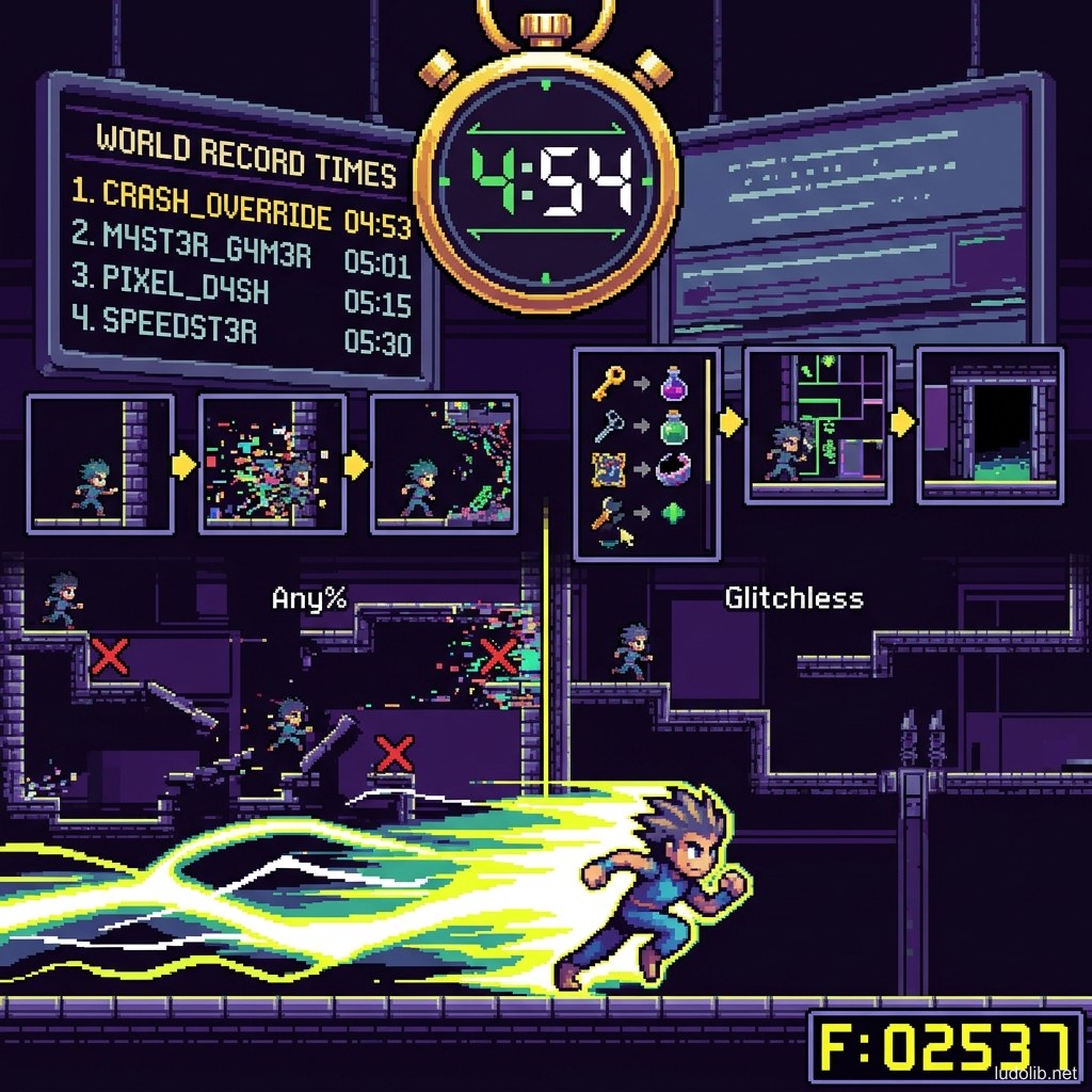 Speedrunning Illustration