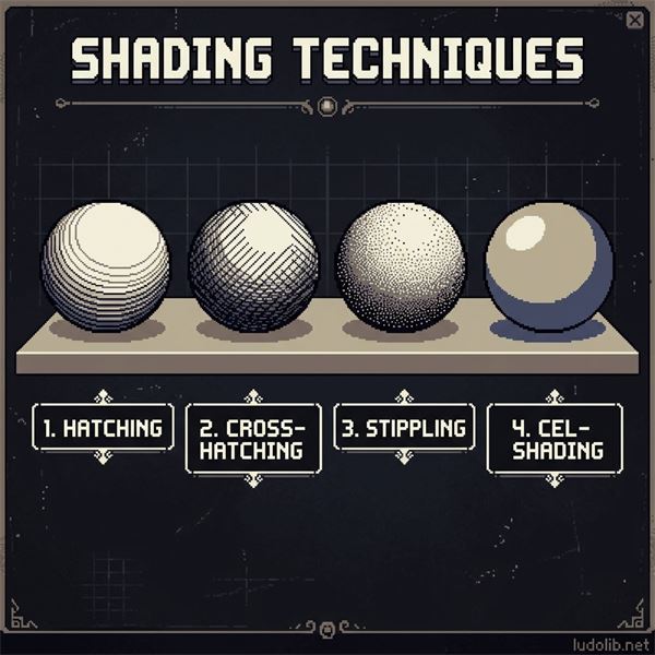 Illustration of 4 basic Shading Techniques