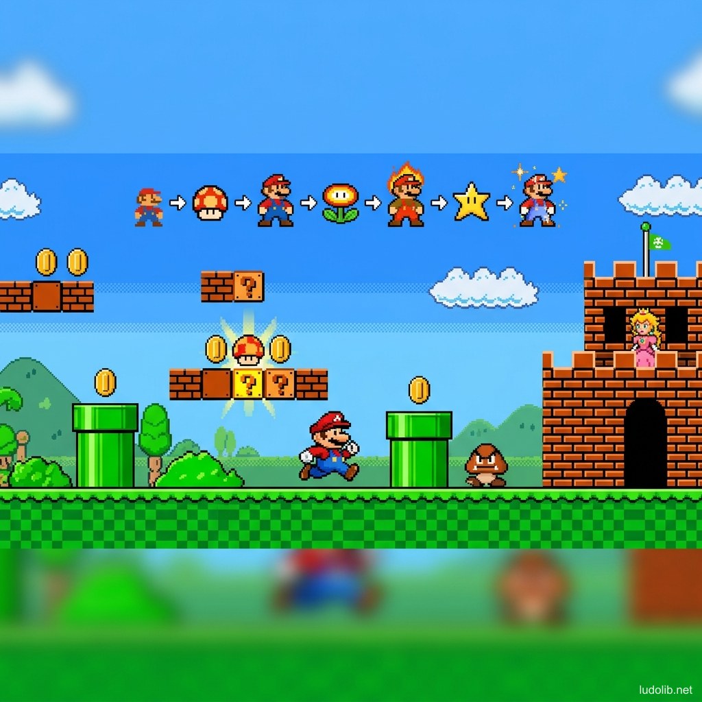 Thế giới Mushroom Kingdom đầy màu sắc