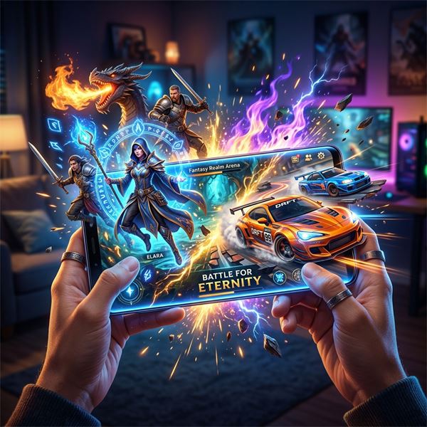 Hình minh họa sức hút mãnh liệt của Mobile Gaming